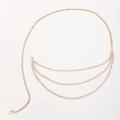 Golden Heart Hollow Out Chain Belt Dress Girdle Women Accessories