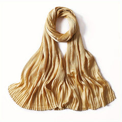 Muslim Headband Solid Elasticity Scarf Windproof Sunproof Shawl