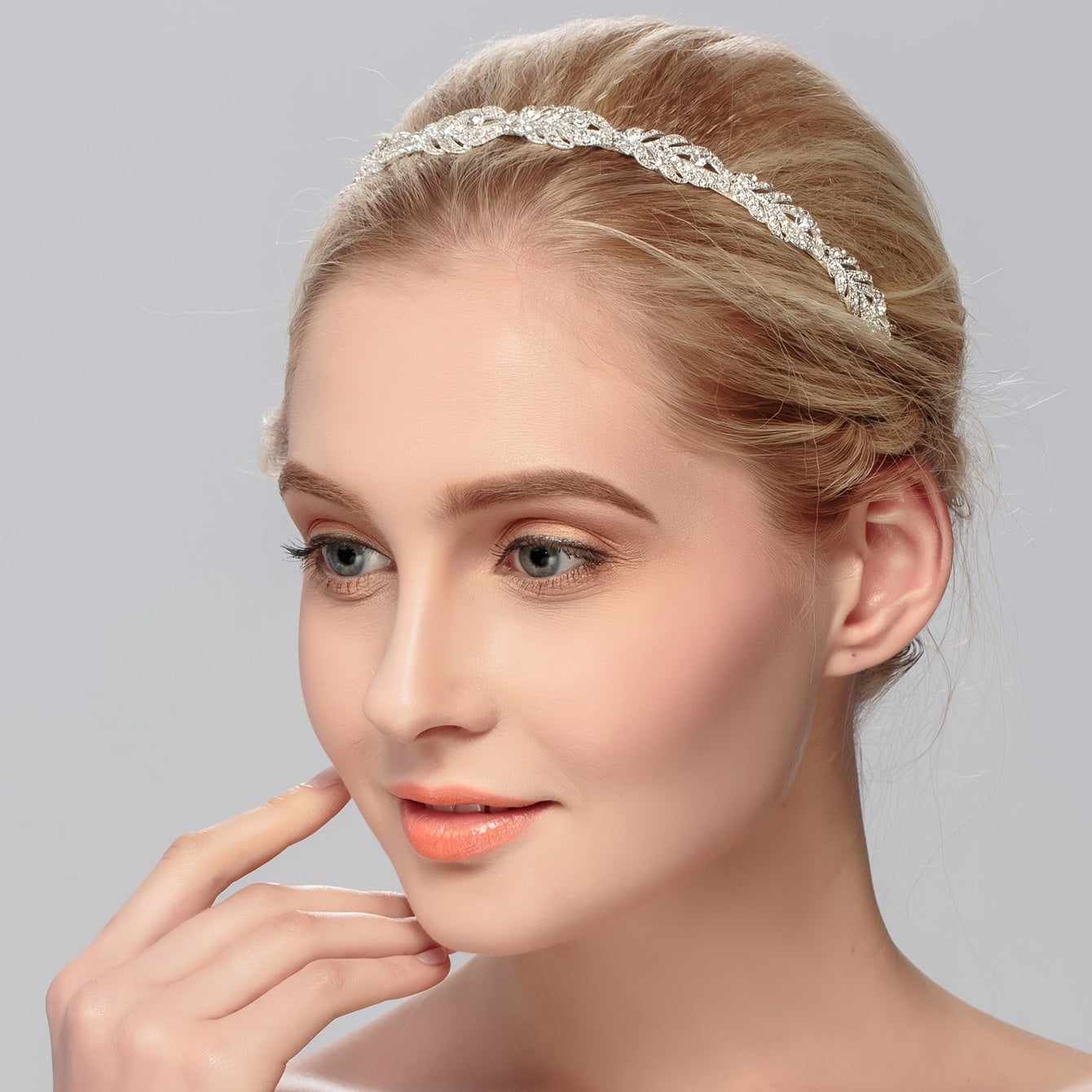Crystal Wedding Headband Tiara for Bride