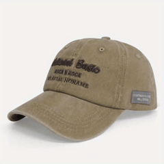 Embroidered Alphabet Baseball Cap Soft Top Cap Japanese Sun V