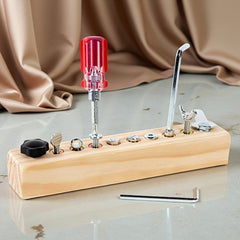10 Hole Screwdriver Set for Toy Workbench Assembly and Repair Tool Kit