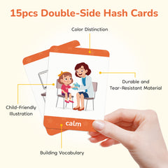 Emotion & Behavior Flashcards Set for English Vo
