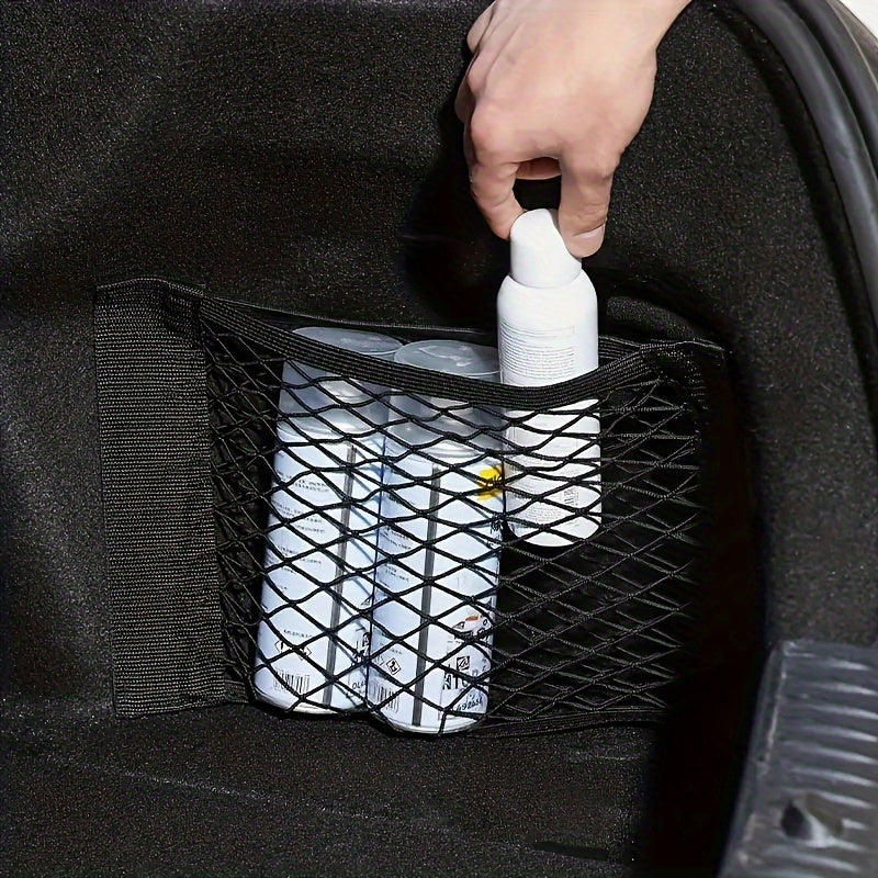 1pc Cabinet Mesh Storage Bag Door Back Wall Hanging Punch Bag