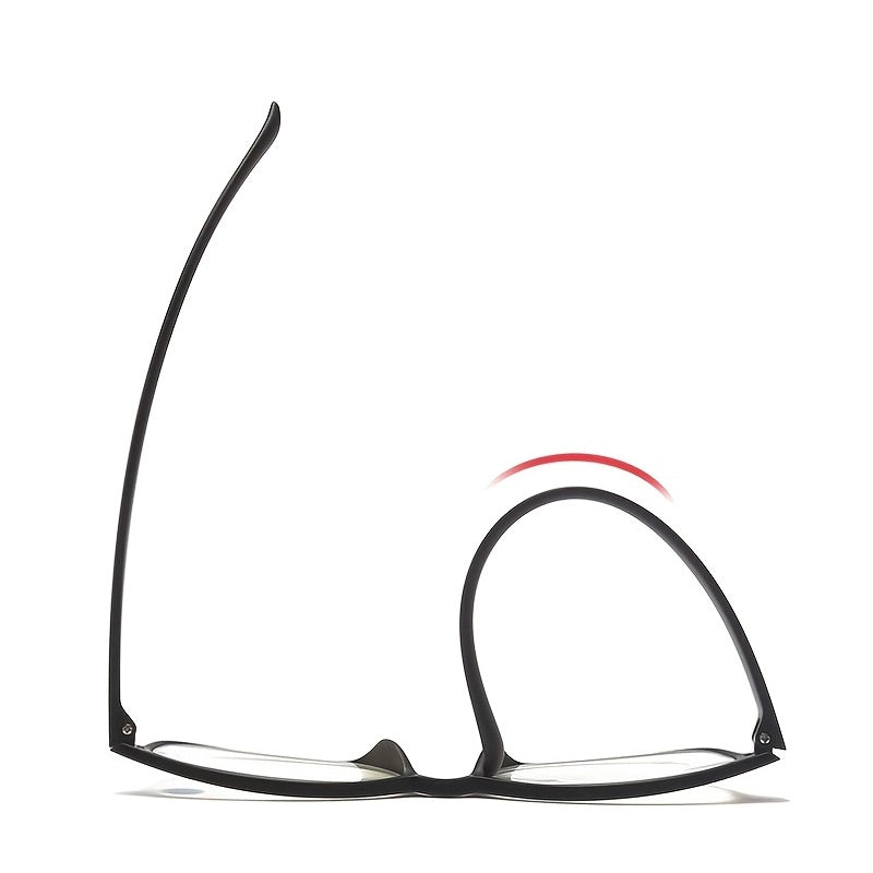Square Frame Eyeglasses Light Blocking Lightweight Portable Glasses