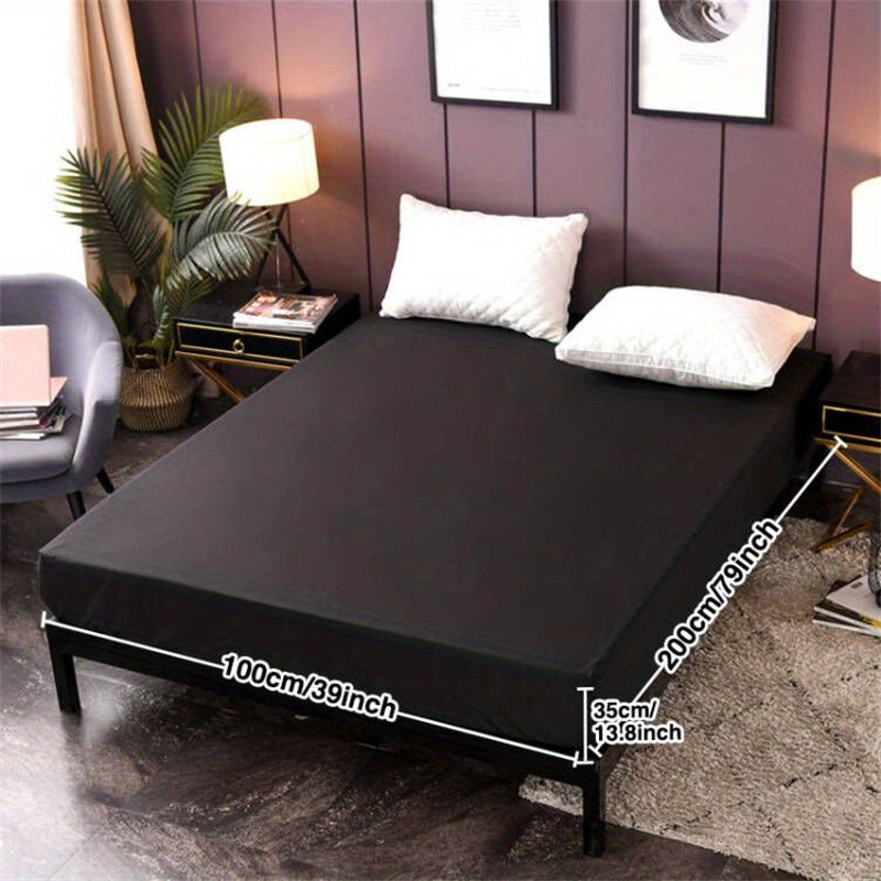 Waterproof Fitted Sheet Soft Comfortable Solid Bedding