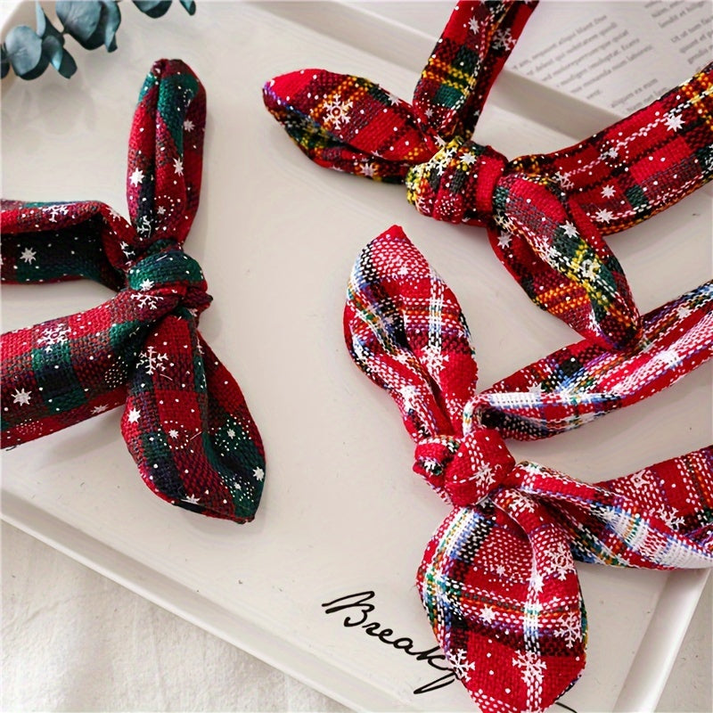 Christmas Headbands Bow Hair Hoops Party Decor Photography Props