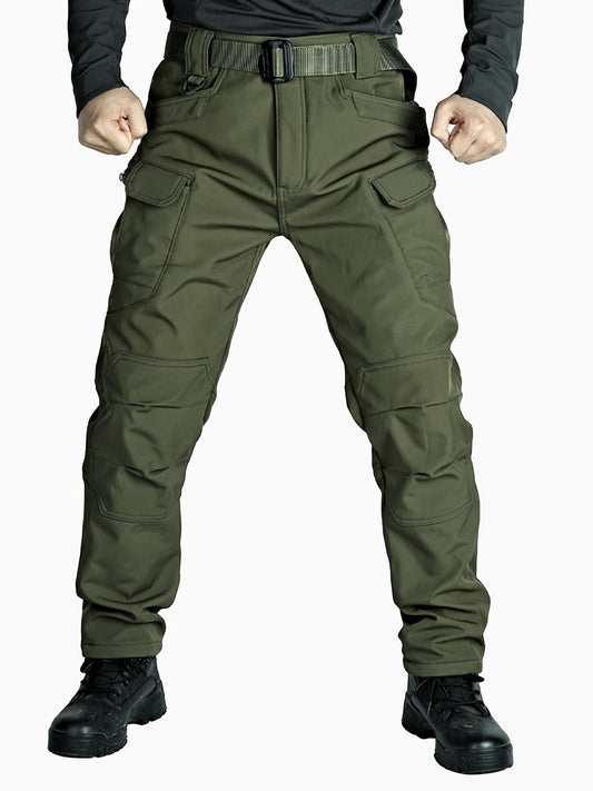 Men's Fleece Cargo Pants for Hiking Climbing