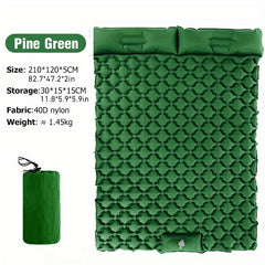 Double Inflatable Mattress with Pump & Pillow - Ideal for Camping & Backpacking