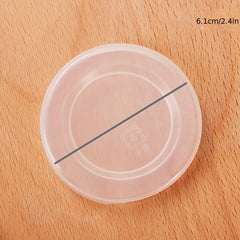 100pcs Plastic Lids 3 To 7 PET Bottle Lids Heat Resistant Glass Covers Oven Safe