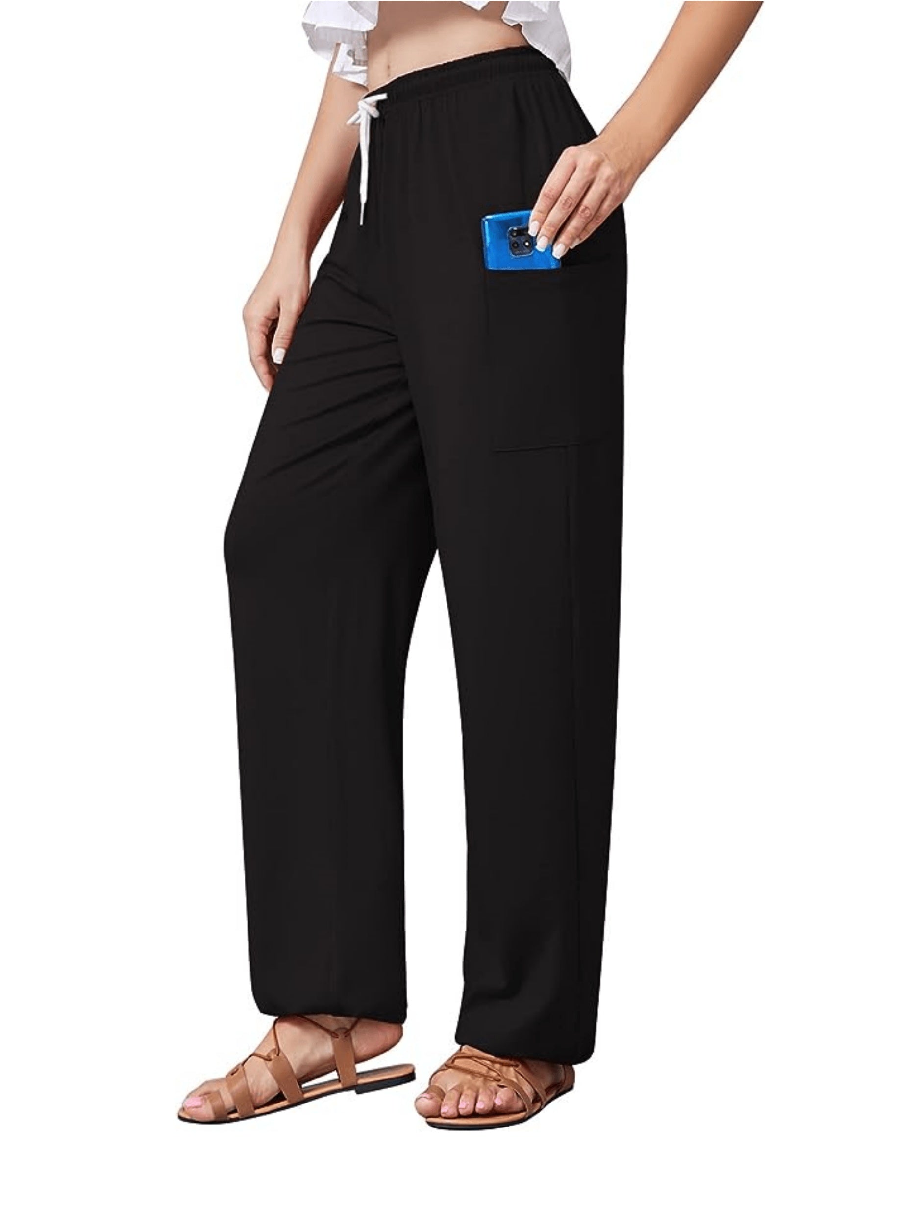  Solid High Rise Jogger Trousers