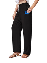  Solid High Rise Jogger Trousers