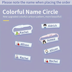 Custom Reusable Waterproof Name Tags with Hanging Rope Buckles