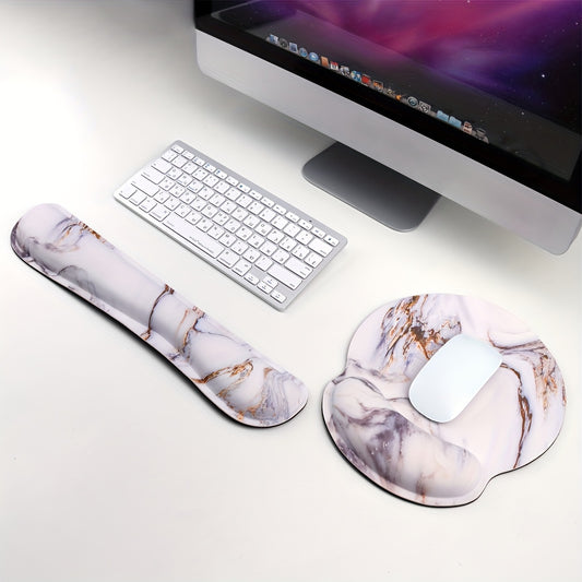 Ergonomic Mouse Pad & Keyboard Wrist Rest Support Set Memory Foam Gel Pad