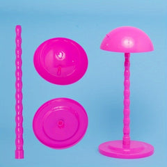 Wig & Hat Display Stands Mushroom Bracket Plastic Portable