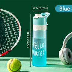 650ml Spray Water Bottle Large Capacity Portable Sport Bottle