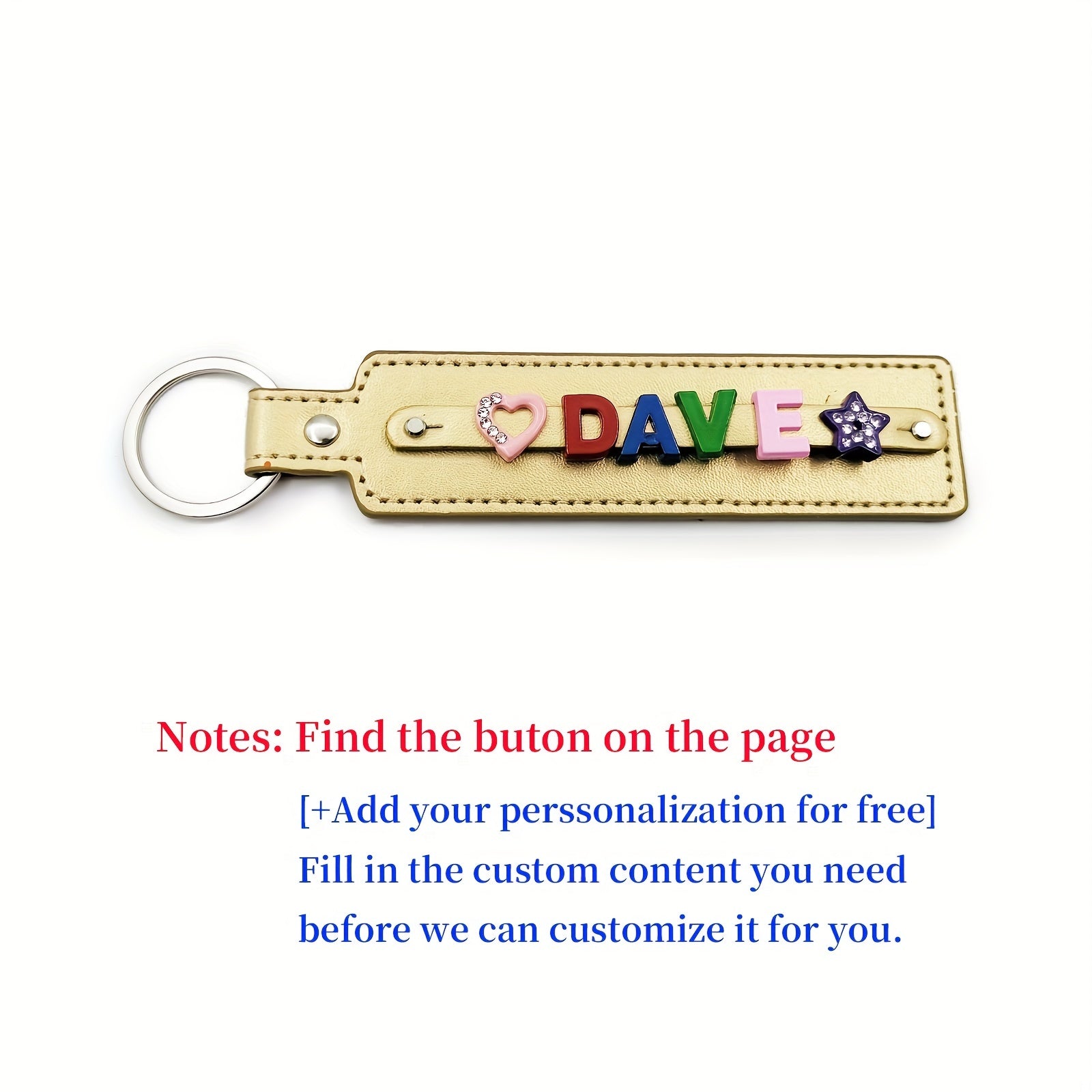 Personalized Champagne Pet Memorial Keychain with Colorful Letter String