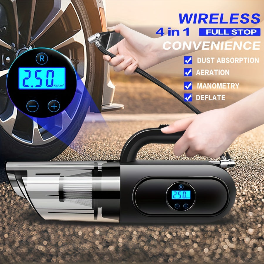 12V Car Vacuum Cleaner with Wireless Charging Function