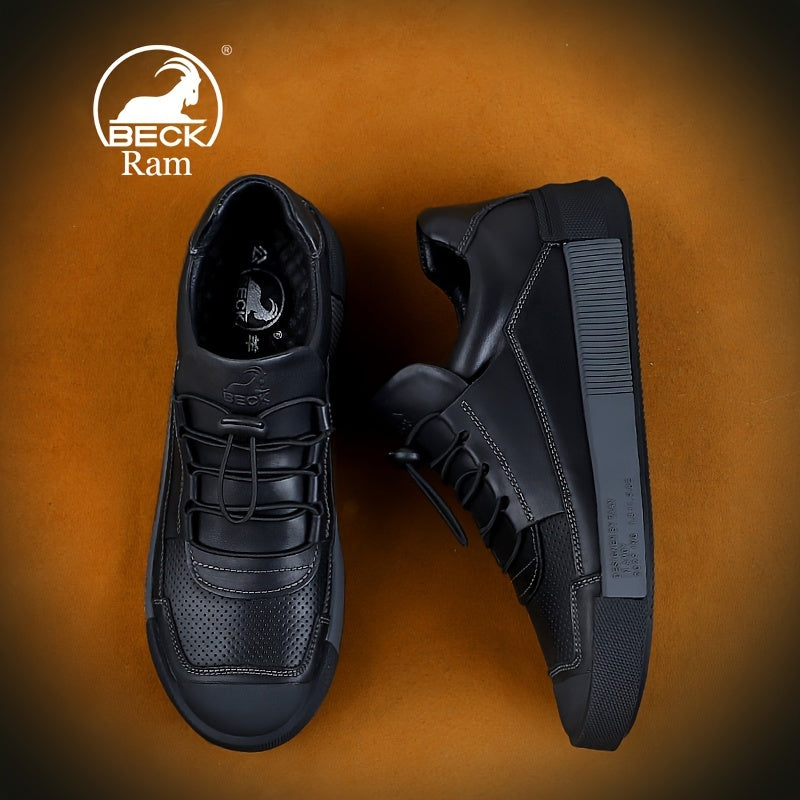 Men's Leather Lace Up Casual Shoes