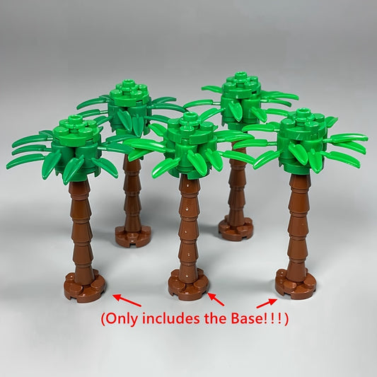 Mini Building Block DIY Palm Tree Coconut Stump Trunk Set 20pcs Christmas Gift