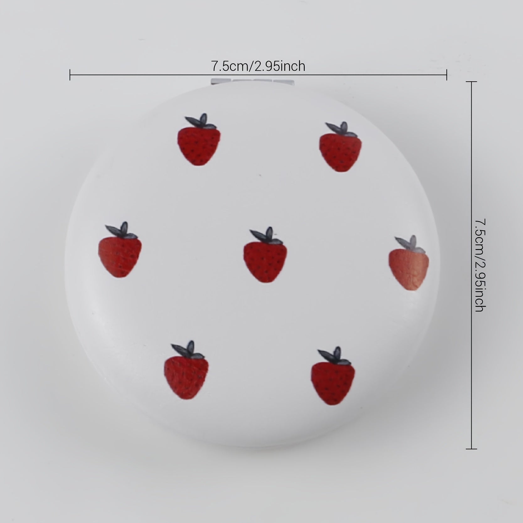Strawberry Print Makeup Mirror Double Side Folding Cosmetic Vanity Mirror