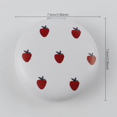 Strawberry Print Makeup Mirror Double Side Folding Cosmetic Vanity Mirror