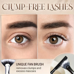 Fan Mascara Brushes Eyelash Eyebrow Makeup Tools