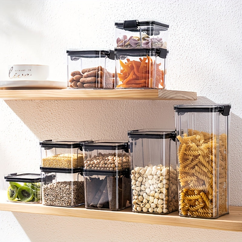 Airtight Food Storage Containers Clear Jars for Cereal Pasta Rice