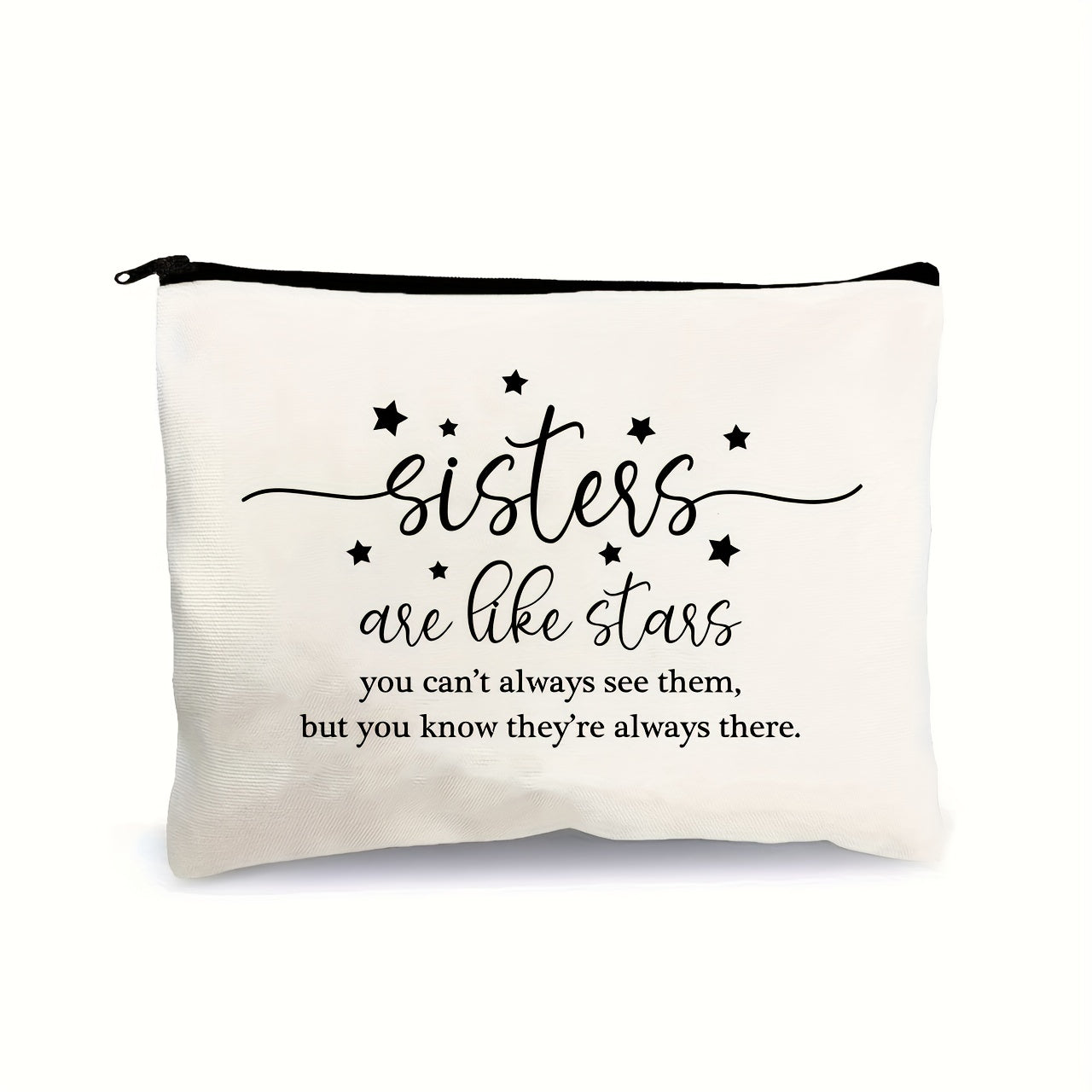 Sisters Are Like Stars Makeup Storage Bag