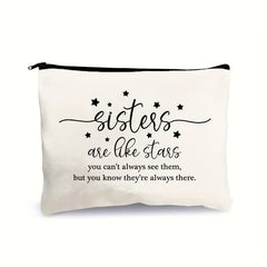 Sisters Are Like Stars Makeup Storage Bag