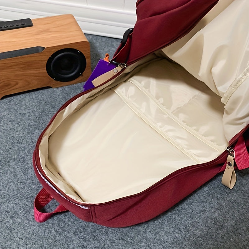 Preppy Style Laptop Backpack for Teenagers