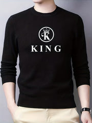 Men's Knitted Sweater Casual Warm Mid Stretch Pullover