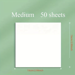 50 Transparent Sticky Notes for School, Office, Journaling