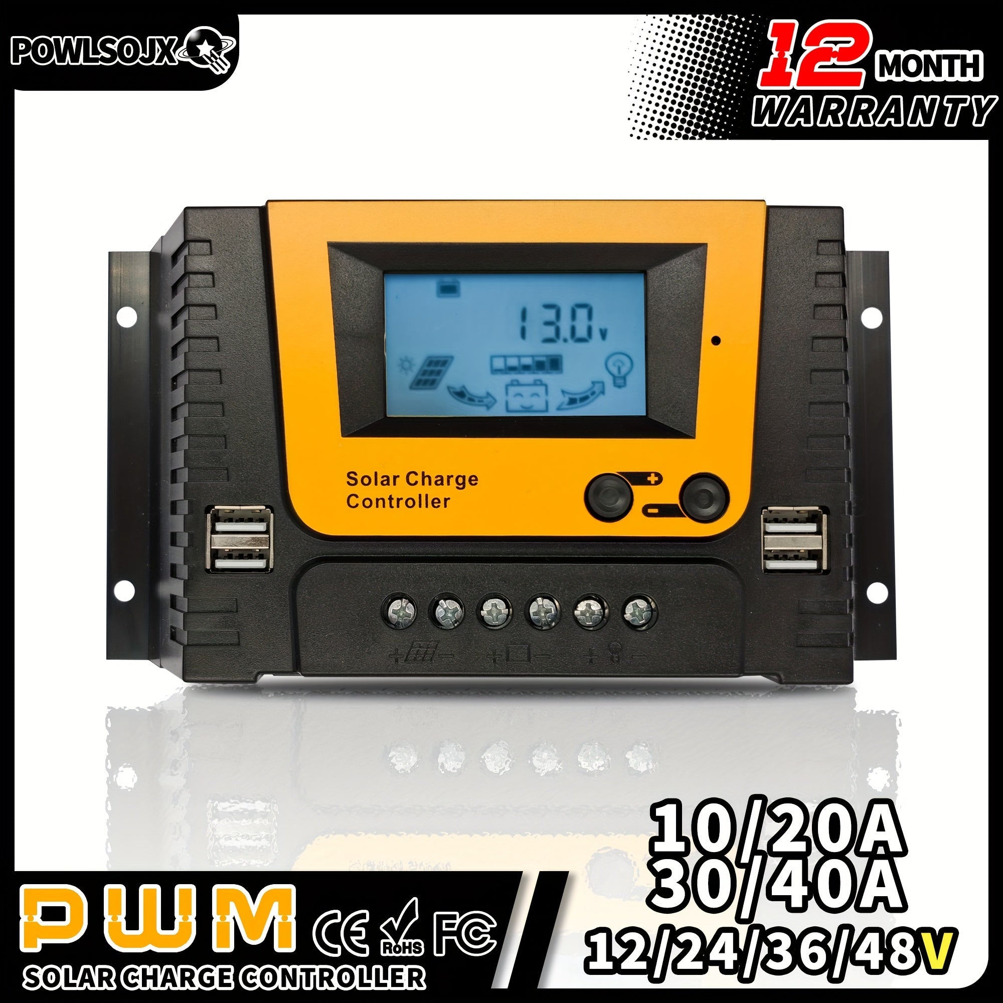 1pc Solar Charge Controller For Lithium Solar Panel Regulator