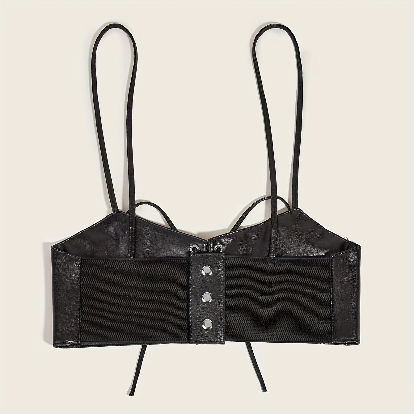 Y2K Lace Up Vest Waist Wrap Harness Belt Gothic Dress Outwear