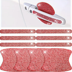 10pcs Car Door Handle Protector: Sparkle & Protection