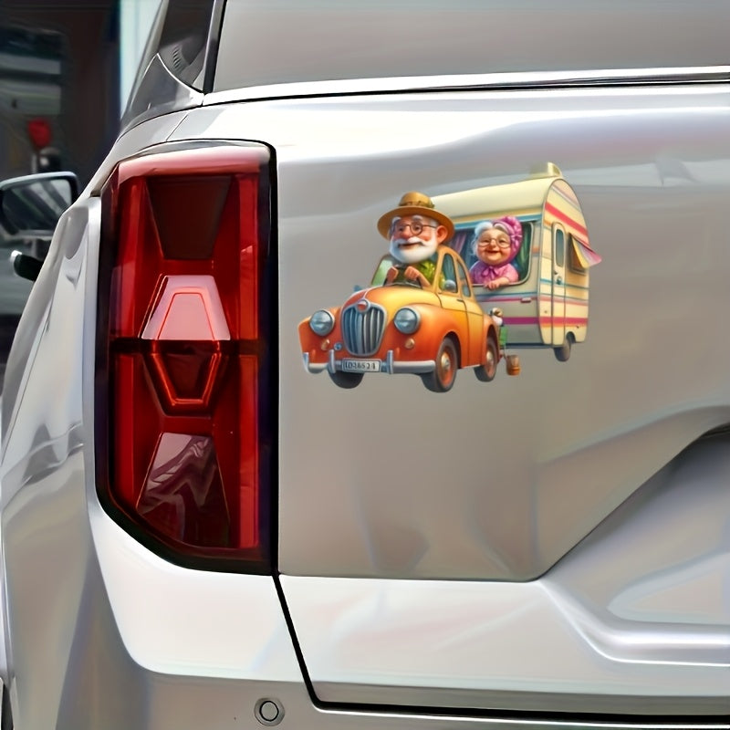 Grandparents RV Travel Vinyl Sticker - Waterproof & Scratch Resistant