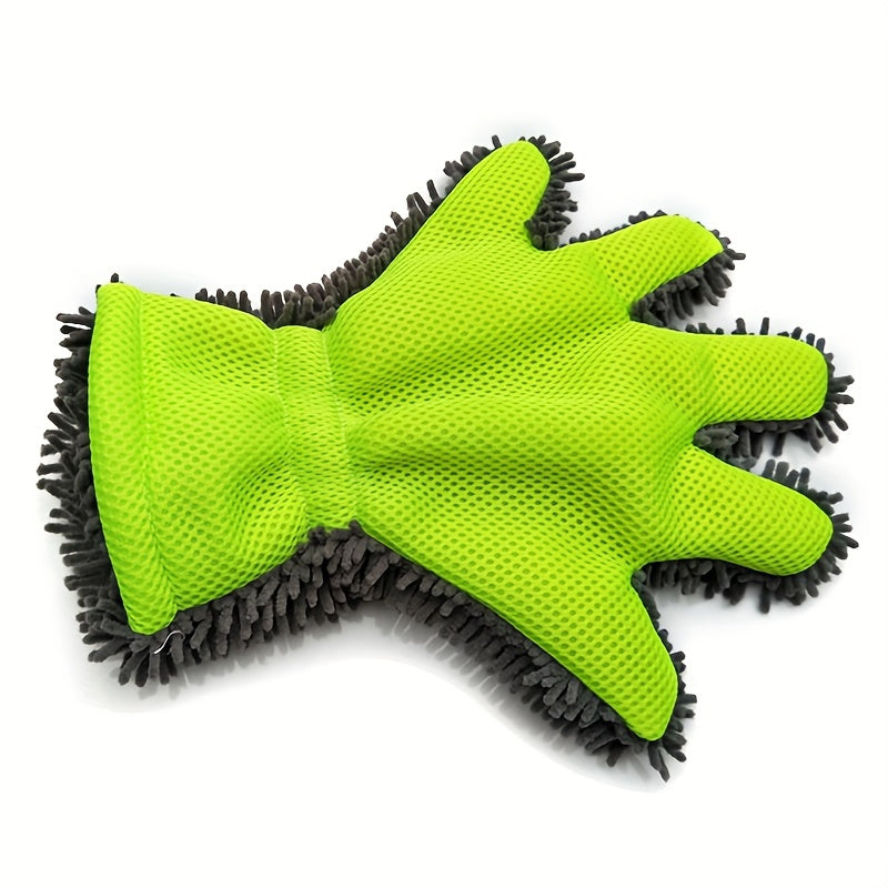 Microfiber Car Cleaning Gloves Soft Absorbent Brush for Washing Drying Cars Moto
