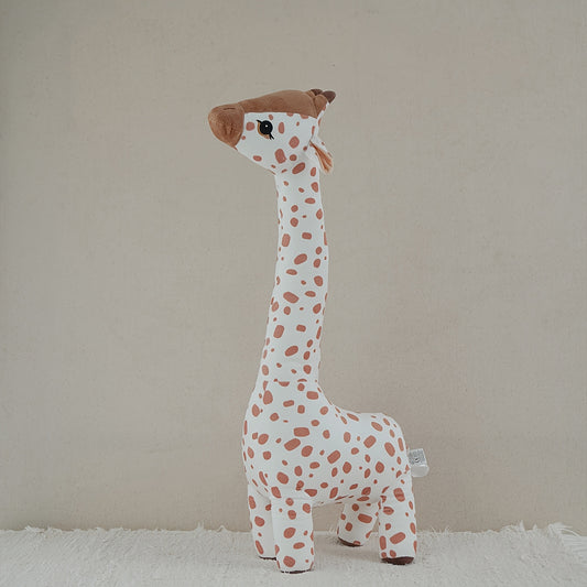 Nordic Style Plush Giraffe Toy Ultra Soft Animal Figure Mixed Colors