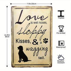 Metal Tin Sign Distracted By Dogs And Planes Funny Novelty Pub Coffee Bar 8x12in