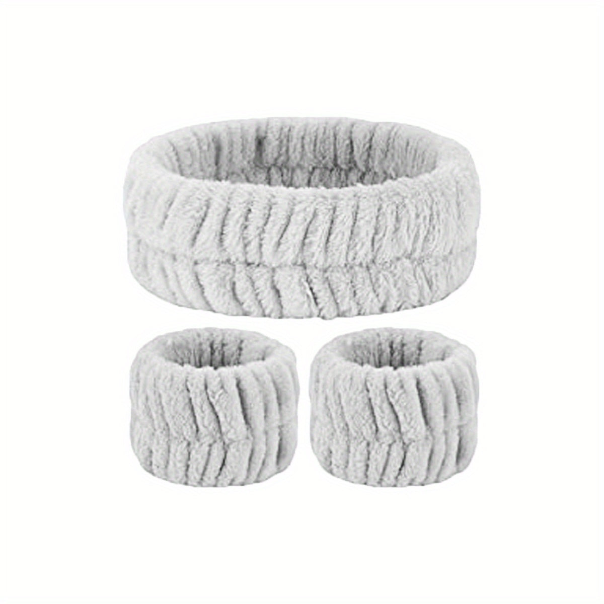 3 Pack Spa Headband For Washing Face Makeup Headband Bow Tie Hair Band