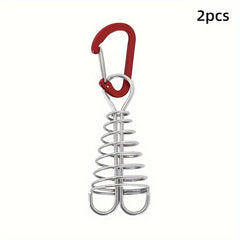 2pcs Stainless Steel Ground Nails for Plank Deck Boards & Camping Tents