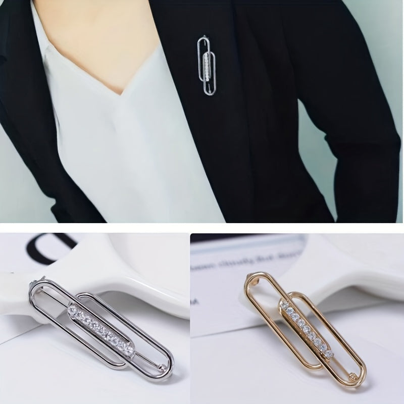 Geometric Brooch Waist Neckline Fixed Pin Temperament Suit Corsage
