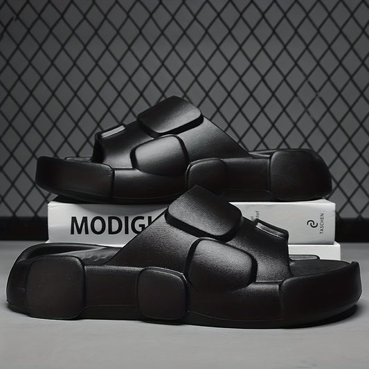 Men's Open Toe Platform Slides Anti-skid Slippers