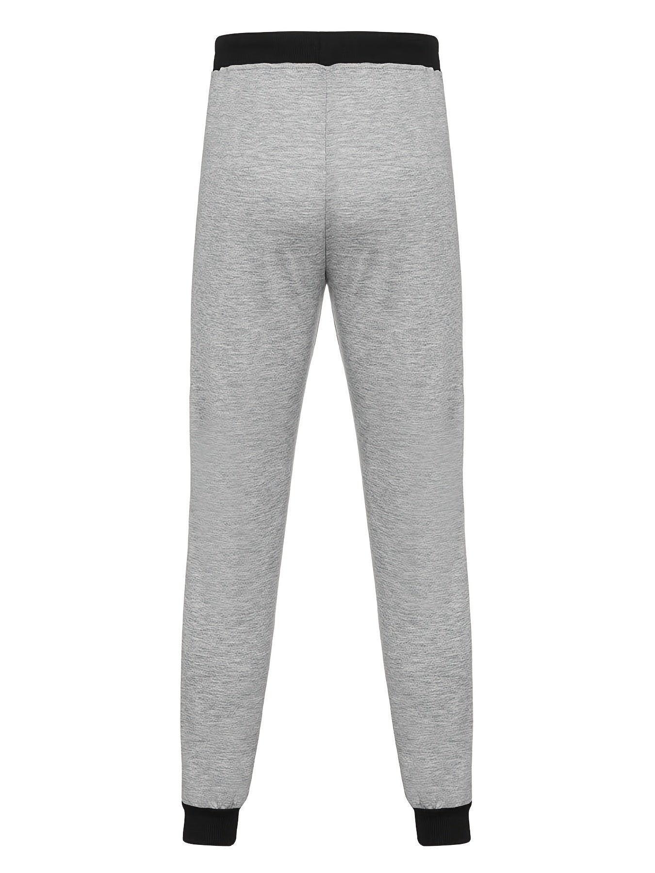 Men's Zipper Pocket Joggers Casual Loose Fit Pants