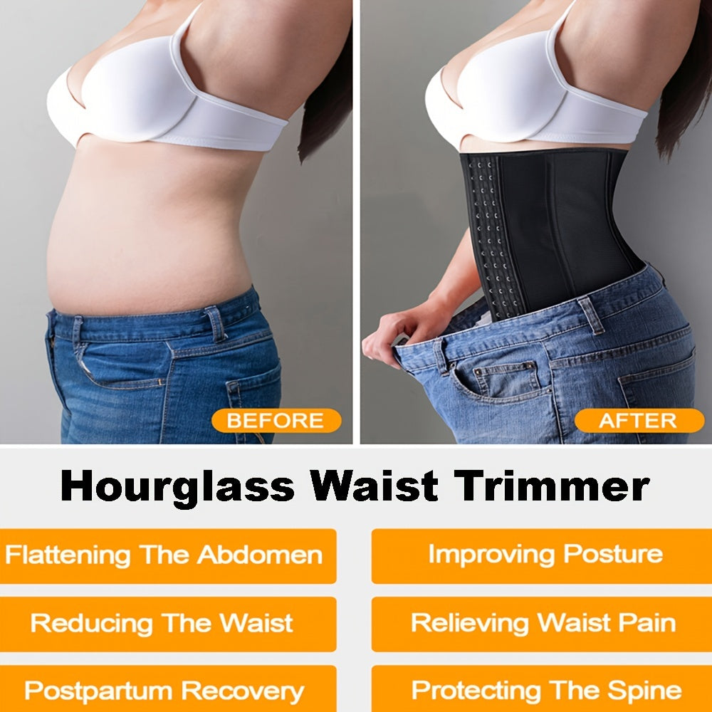 Latex Waist Trainer Belt Tummy Control Hourglass Waist Cincher