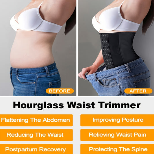 Latex Waist Trainer Belt Tummy Control Hourglass Waist Cincher