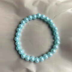 Colorful Simulated Pearl Beaded Bracelet String with Niche Jewelry Gift