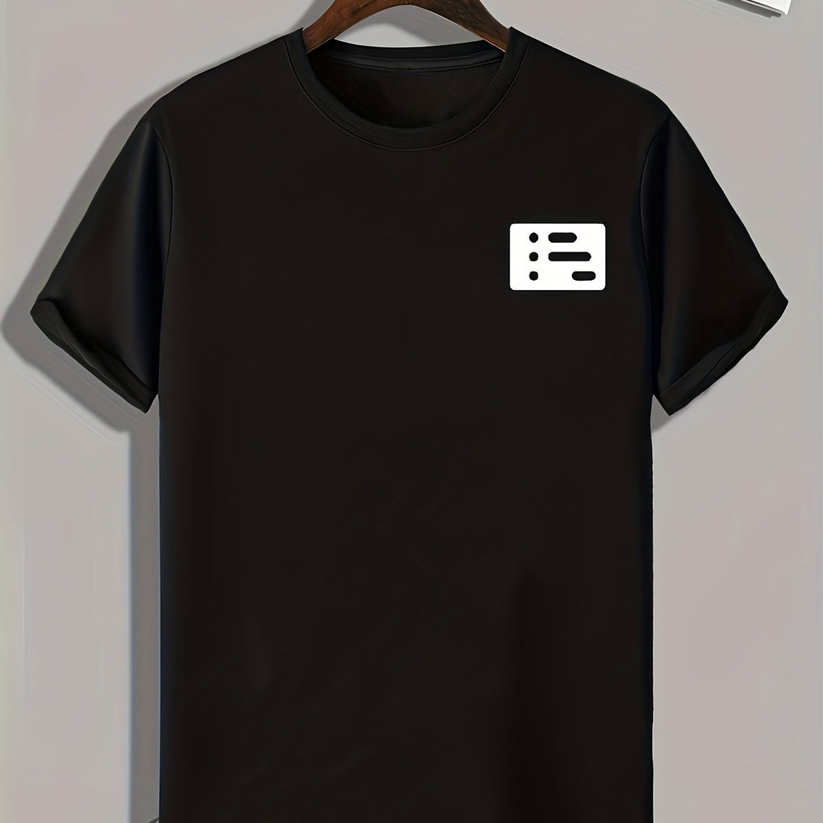 Geometric Pattern Print Men's Sports T-shirt for Fitness Activities