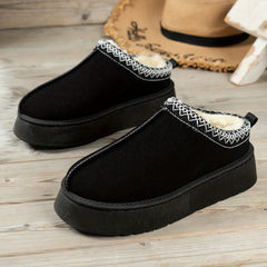 Women's Platform Short Boots Plush Lined Ankle Boots Winter Comfort
