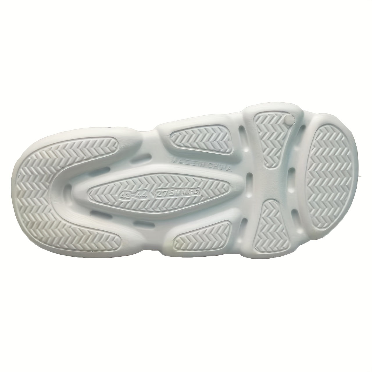 Men's Cartoon Print Non Slip Platform Slides Comfortable Cloud Slides
